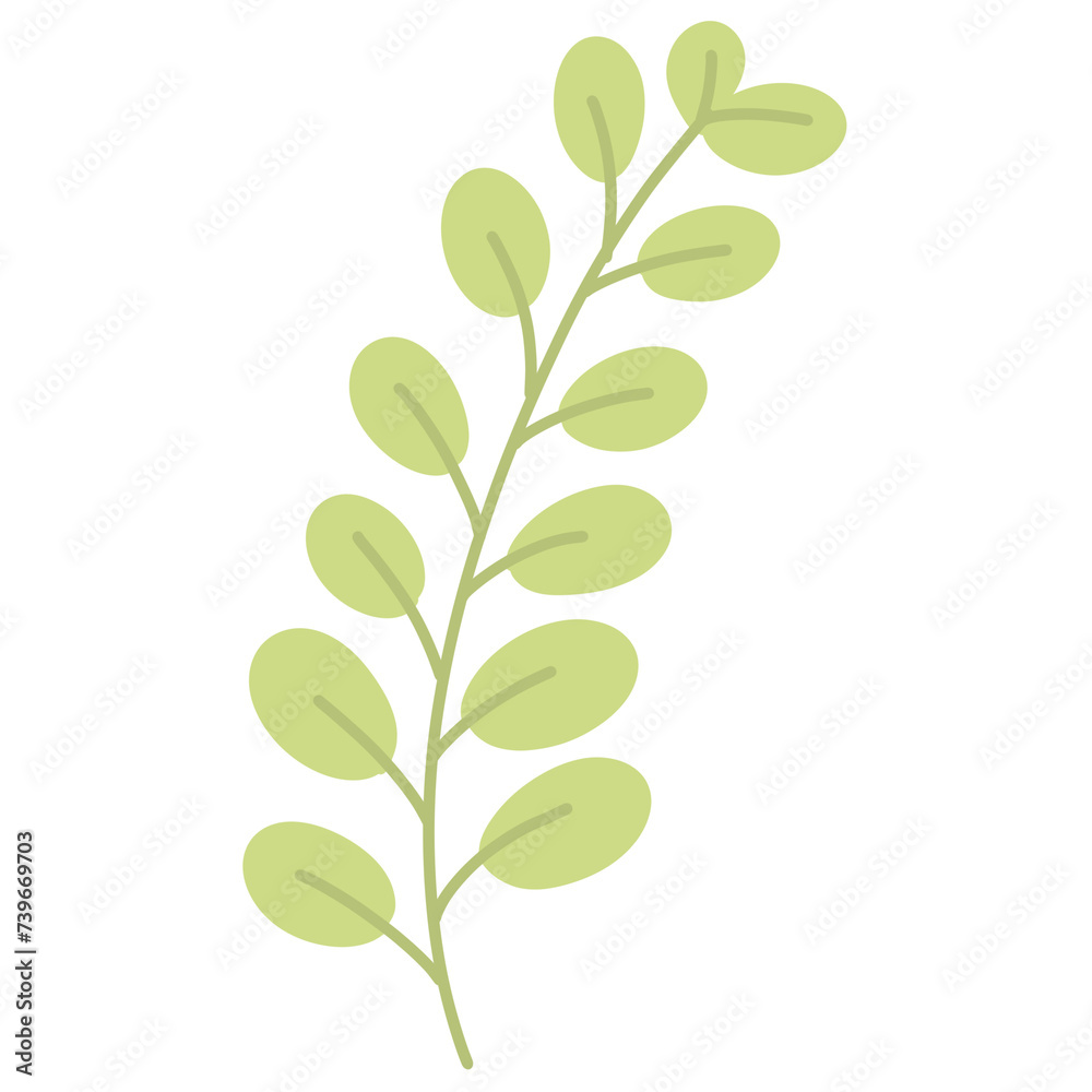 Green leaf illustration Green leaf illustration