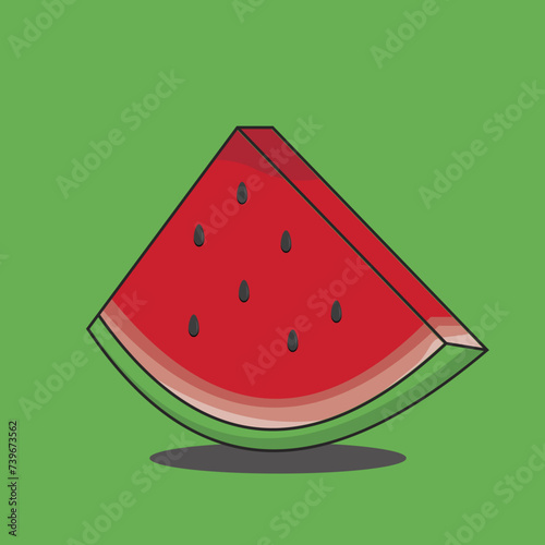 Watermelon Slice | Semangka Potong photo