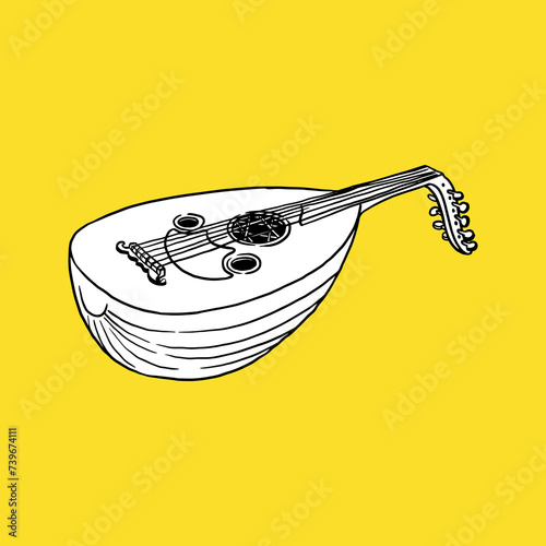 Lute - Oud. Arabic Oriental Music Instrument