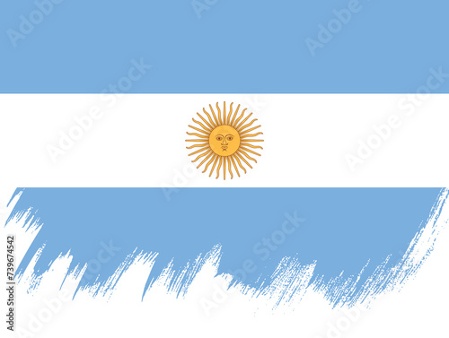 Flag of Argentina vector illustration