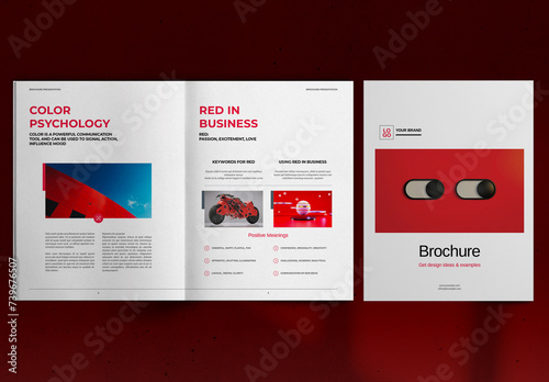 Red Brochure Layout (ID: 739676507)