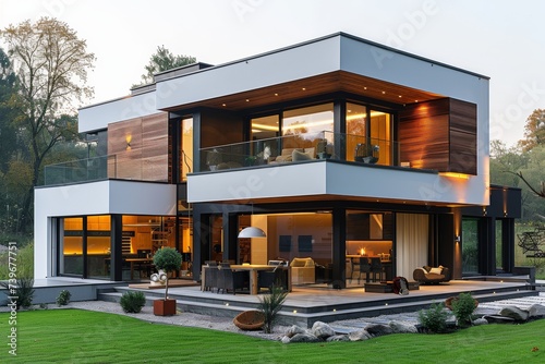 Modern house with wood accents © Karol