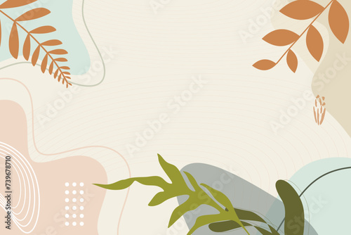 Abstract memphis geometric shape background