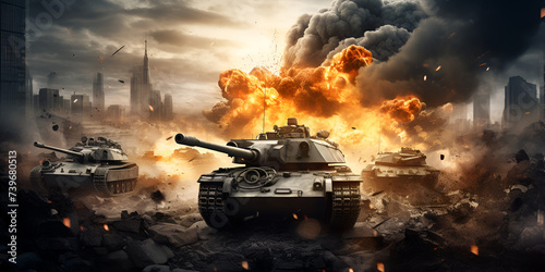 Steel Behemoths: Unveiling the Strategic Role of Battle Tanks Amidst the Chaos of the War Zone