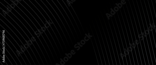 Wallpaper Mural Vector black background with line curve design, Wavy lines background, warped and curved lines wallpaper, black minimalistic design template. Torontodigital.ca