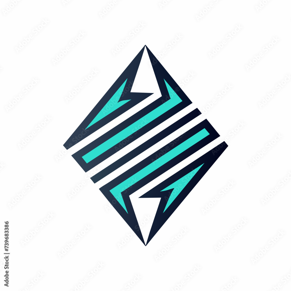 Creative Logo Concept with Abstract Branded Lines Creative Logo Concept with Abstract Branded Lines
