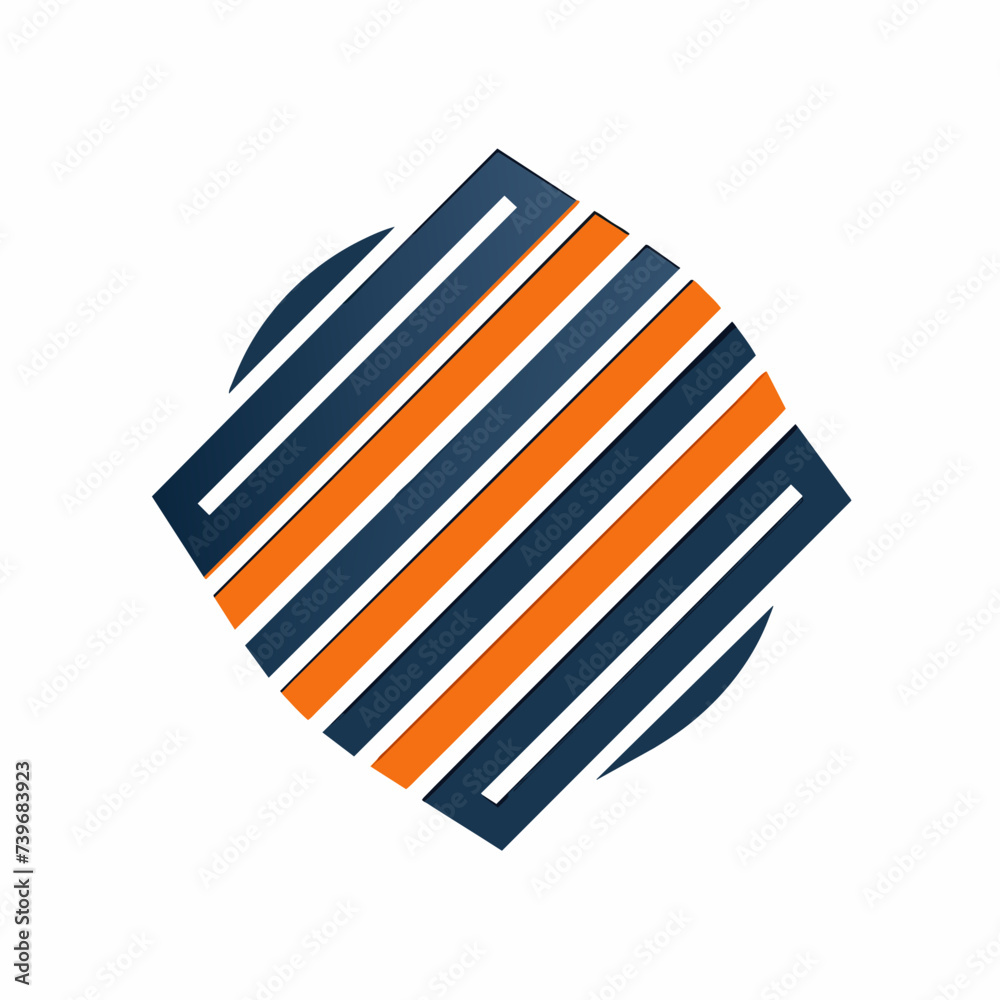 Creative Logo Concept with Abstract Branded Lines Creative Logo Concept with Abstract Branded Lines