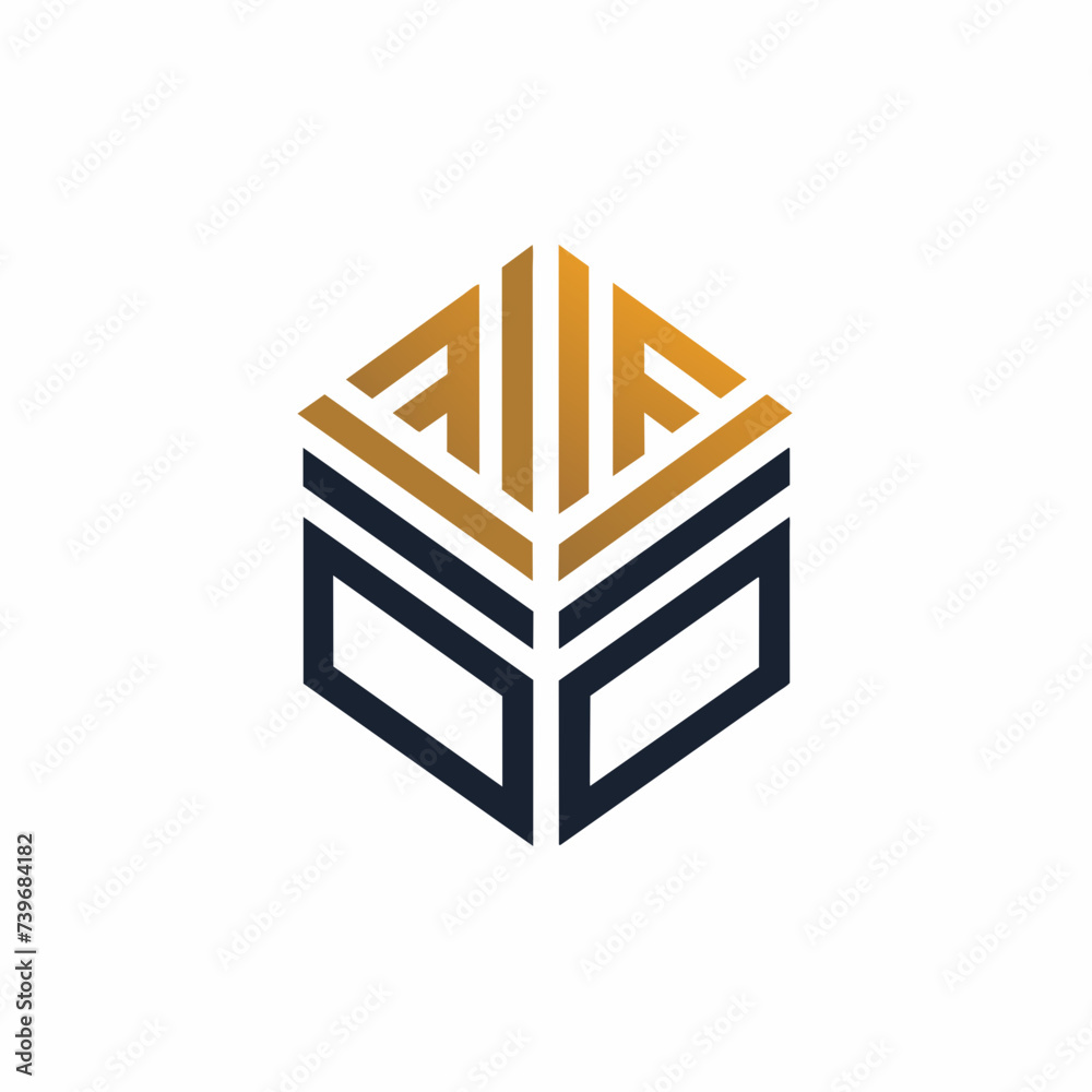 Creative Logo Concept with Abstract Branded Lines Creative Logo Concept with Abstract Branded Lines
