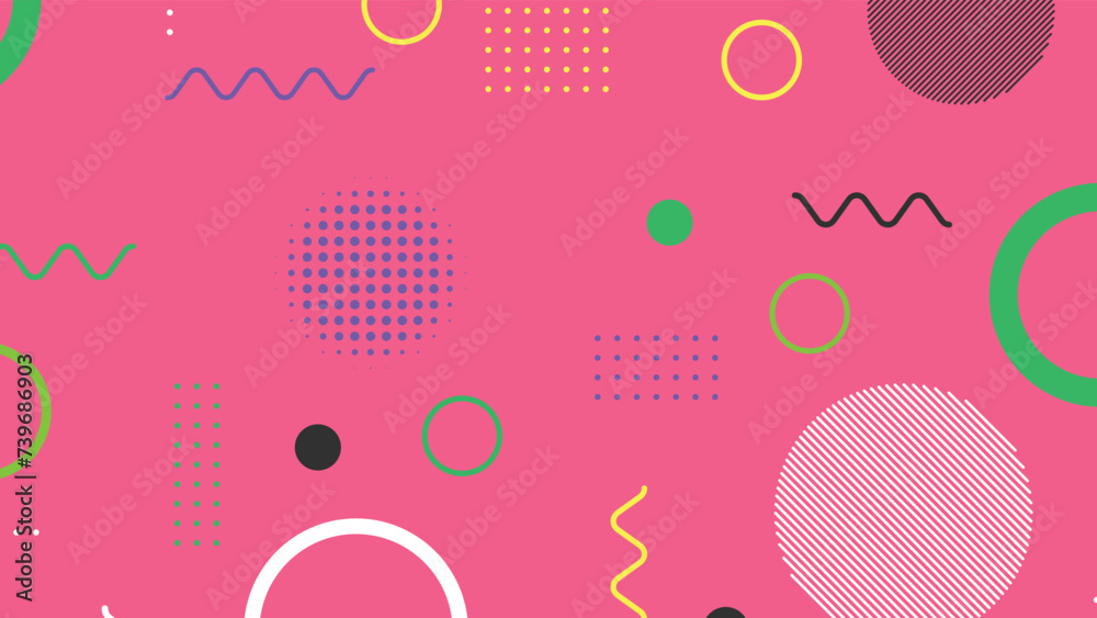 Trendy modern abstract background with memphis elements Trendy modern abstract background with memphis elements