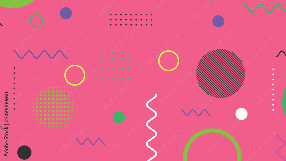 Trendy modern abstract background with memphis elements Trendy modern abstract background with memphis elements