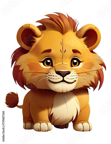 cartoon lion cub