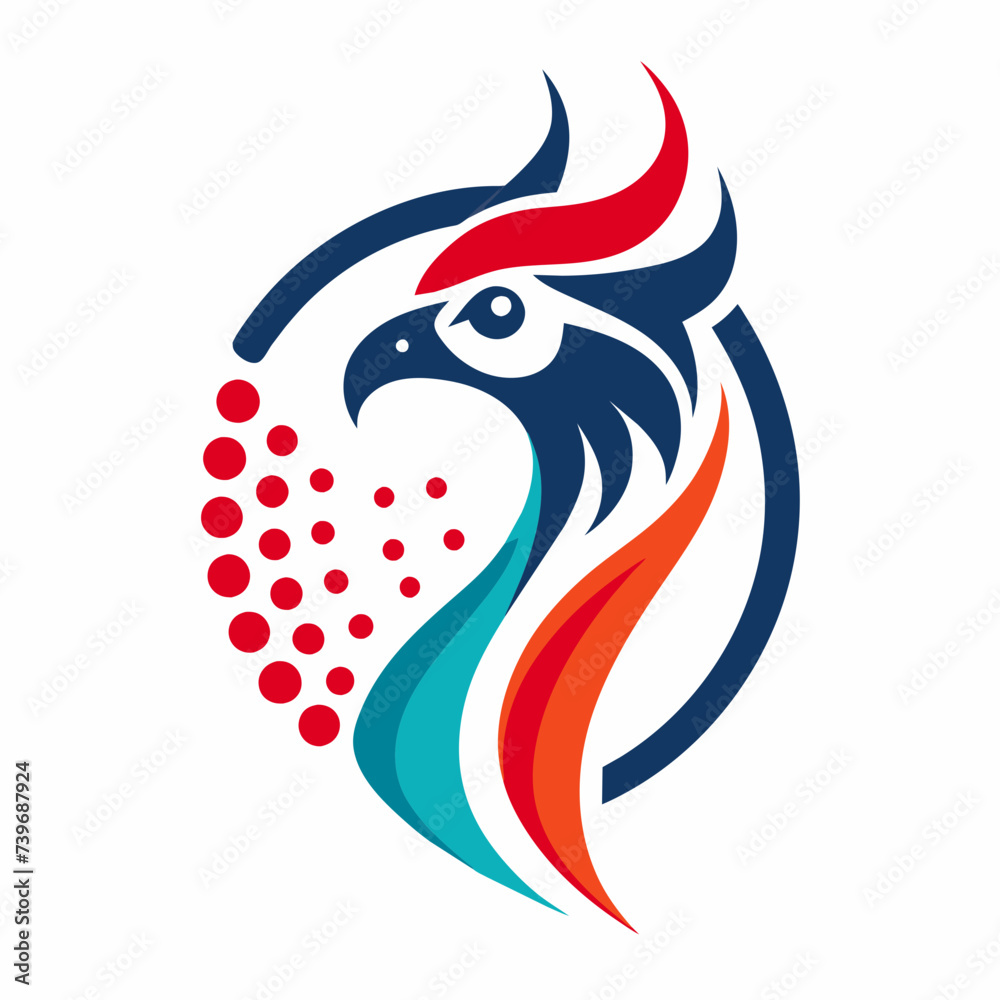 Artistic Approach to Bird Logo Design with Bright Colors Artistic Approach to Bird Logo Design with Bright Colors