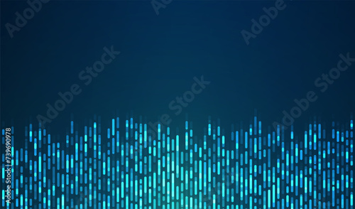 Technology background. Big data visualization. Tech abstract data lines