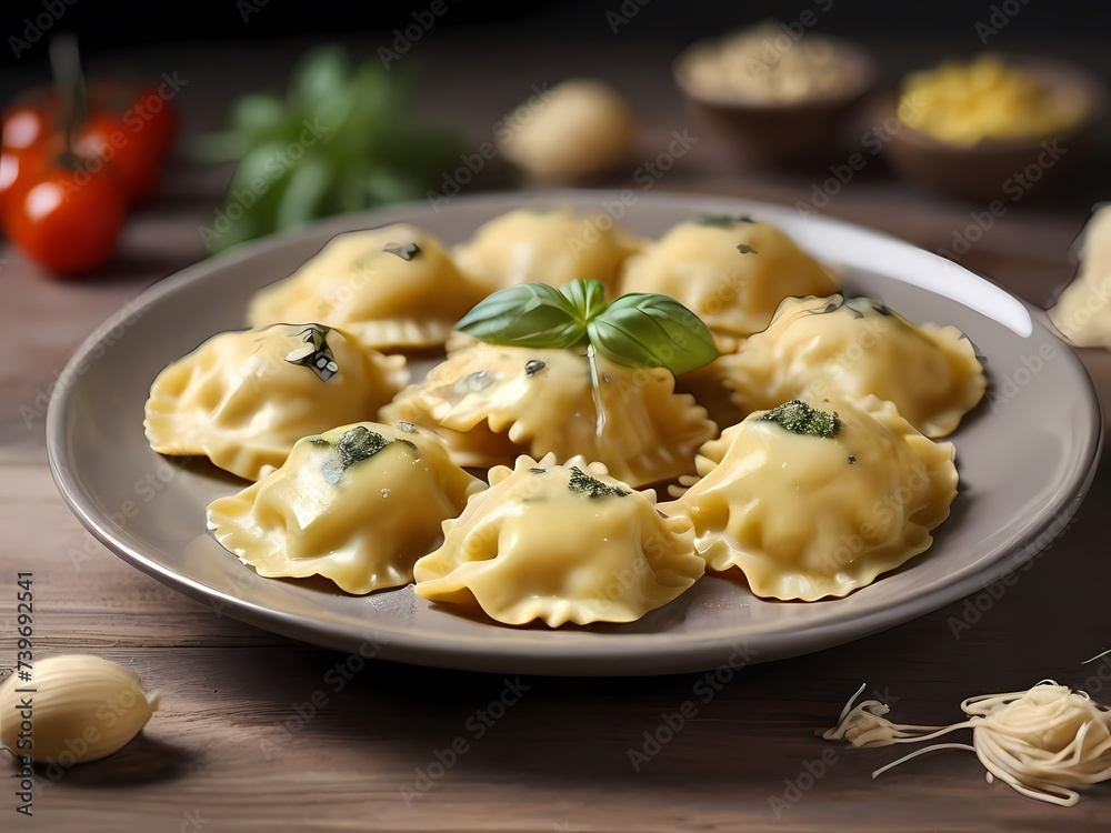 Illustration of Ravioli Food Illustration of Ravioli Food