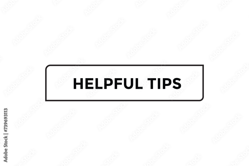Helpful tips button web banner templates. Vector Illustration
Helpful tips button web banner templates. Vector Illustration