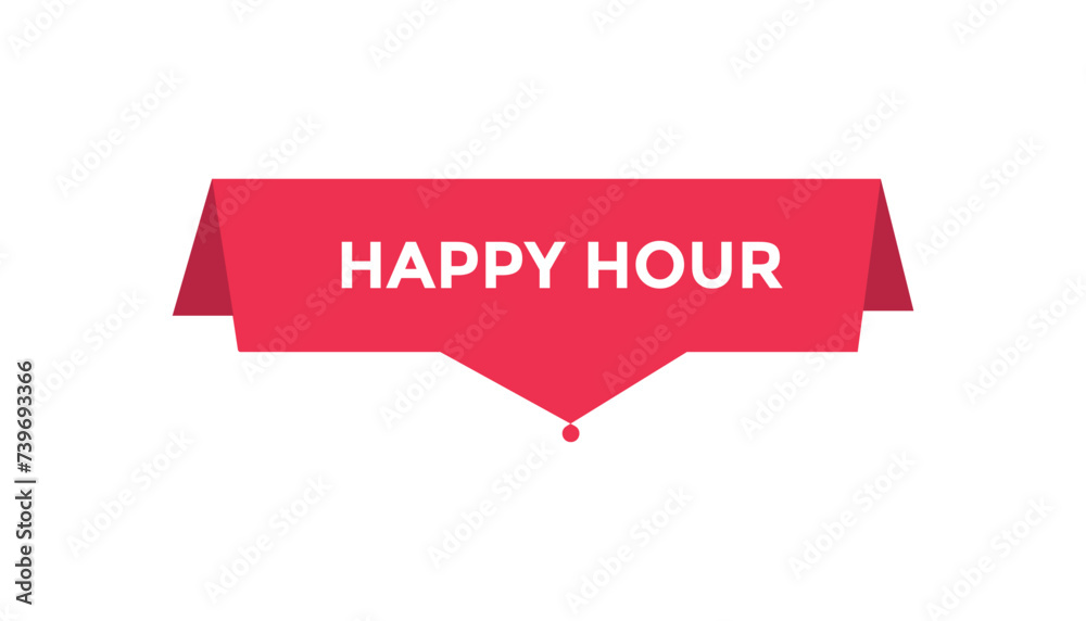 Happy hour button web banner templates. Vector Illustration
Happy hour button web banner templates. Vector Illustration
