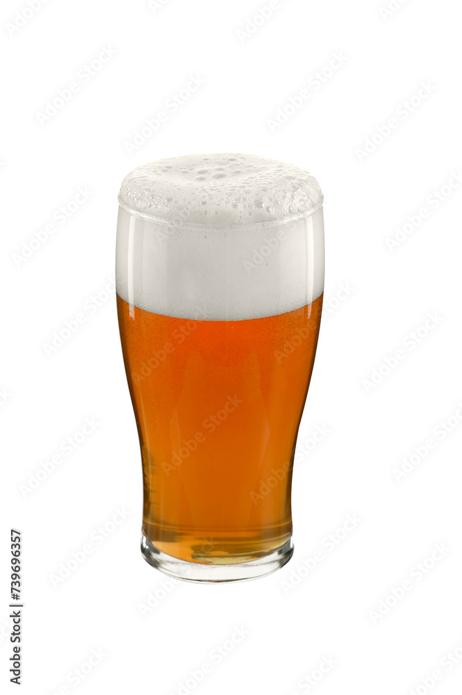 cold beer glasses on cutout background cold beer glasses on cutout background