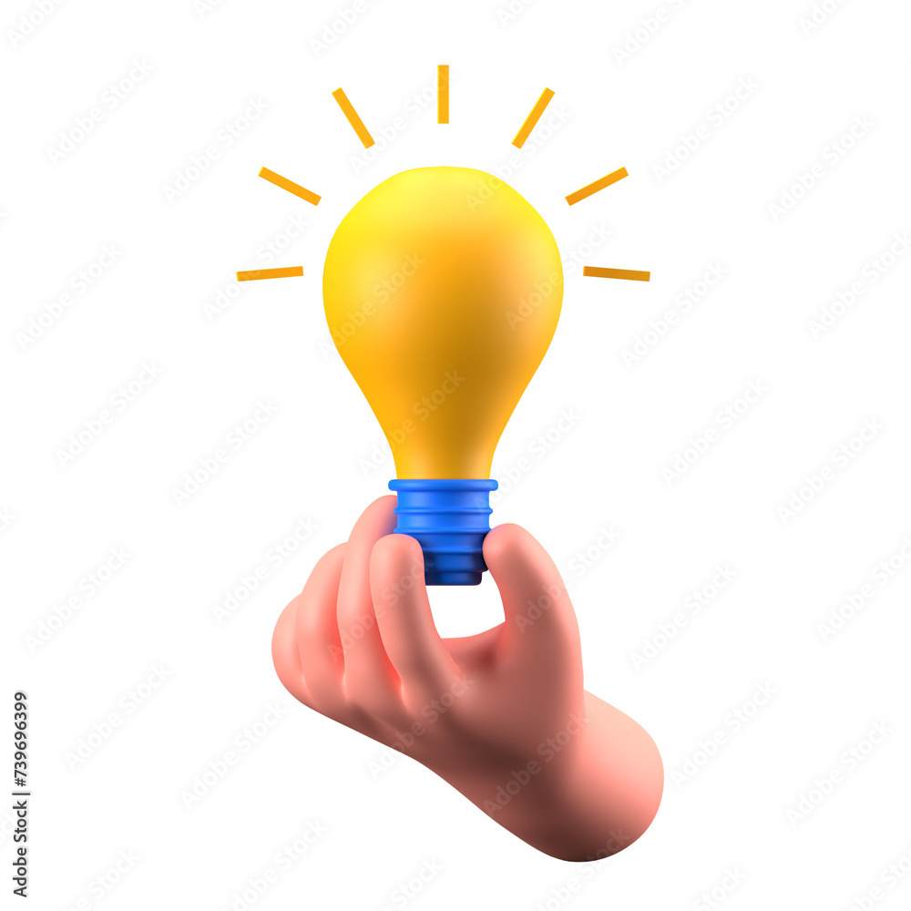 Hand Gesture Hold Bulb Light Device Hand Gesture Hold Bulb Light Device