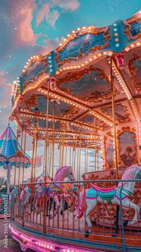 Colorful carnival watercolour. Holiday celebration © MNFTs