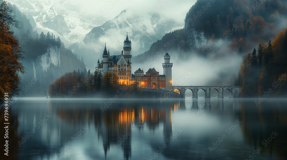 Castle in the lake