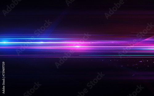 Blue and violet beams of bright laser light shining on black background © Syed Qaseem Raza