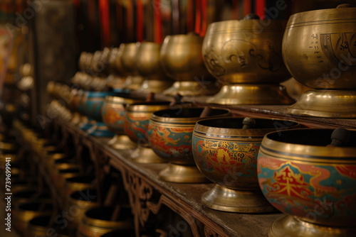 Capturing the serene ambiance of Tibetan singing bowls and bells