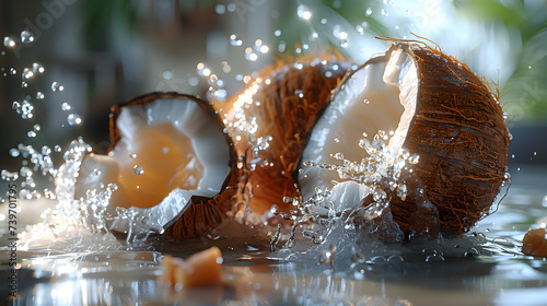 coconut drinks, exploring their rich electrolyte content, natural sweetness, and contribution to hydration and overall well-being © wonderisland