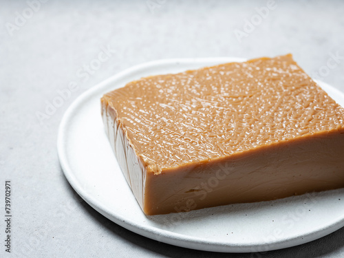 Acorn jelly on a plate photo