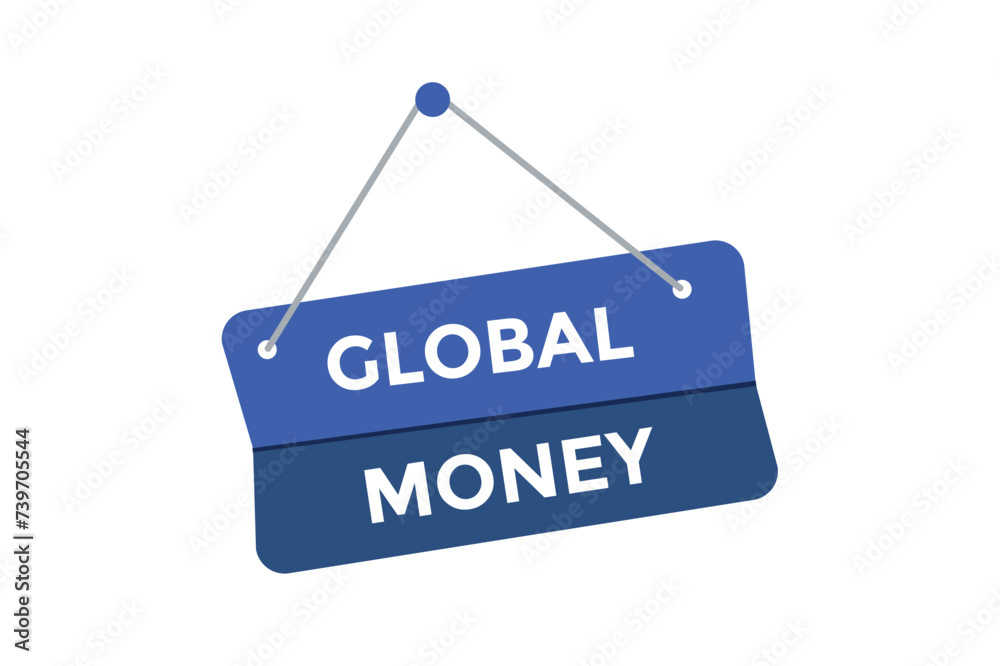 Global money button web banner templates. Vector Illustration
Global money button web banner templates. Vector Illustration
