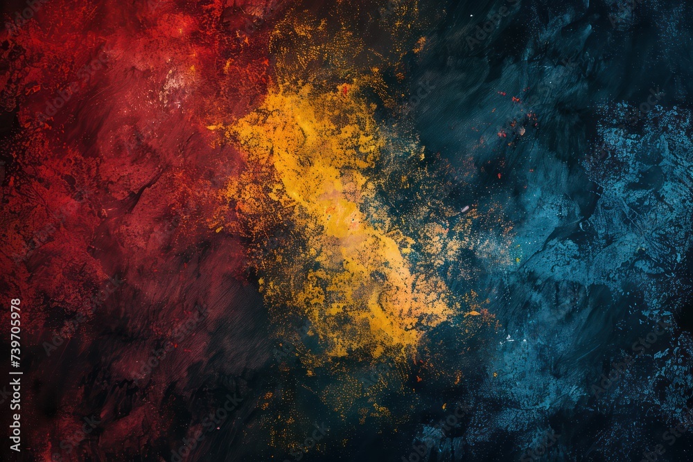 Grunge background with red, blue and red yellow colors. Grunge texture Grunge background with red, blue and red yellow colors. Grunge texture