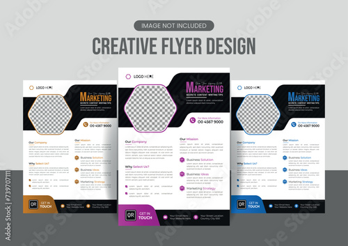 Creative corporate flyer or poster design  (ID: 739707111)