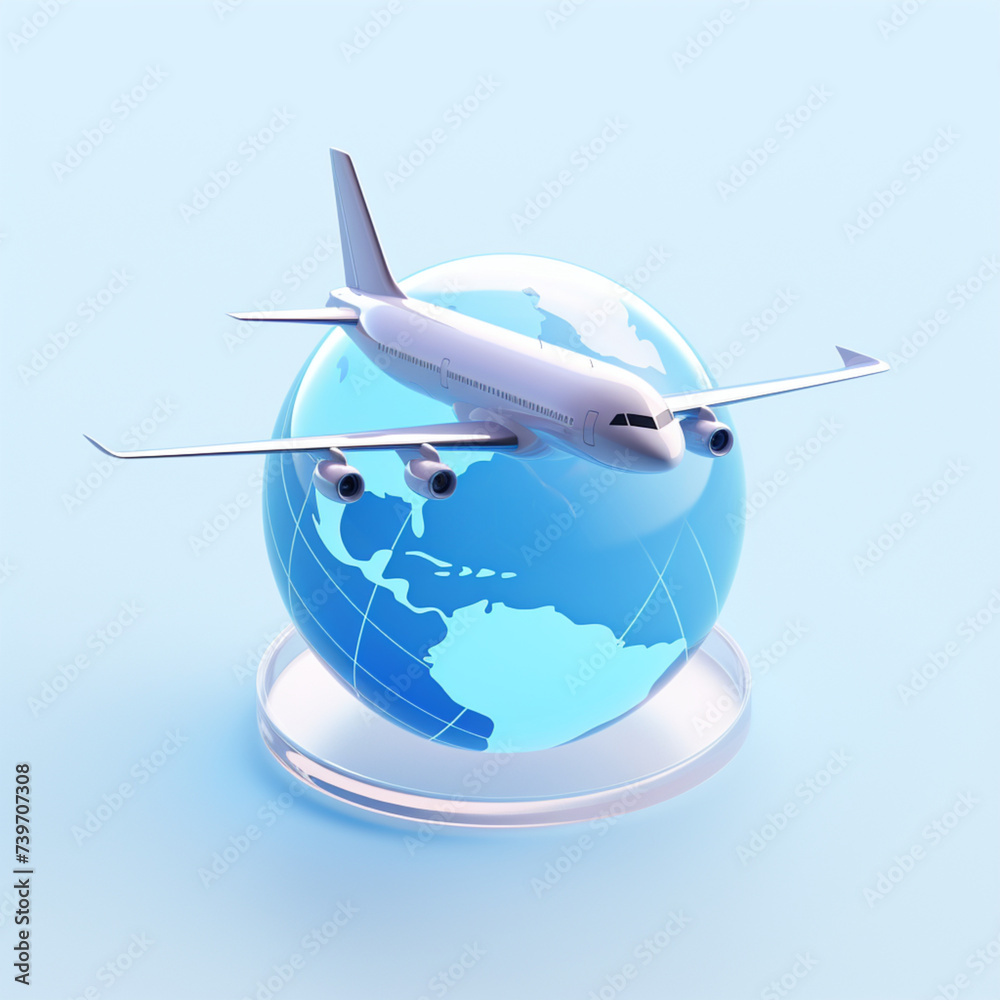 airplane flying around the world airplane flying around the world