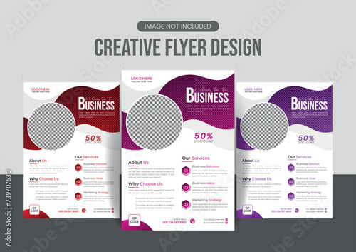 Business poster or flyer design in A4 size 