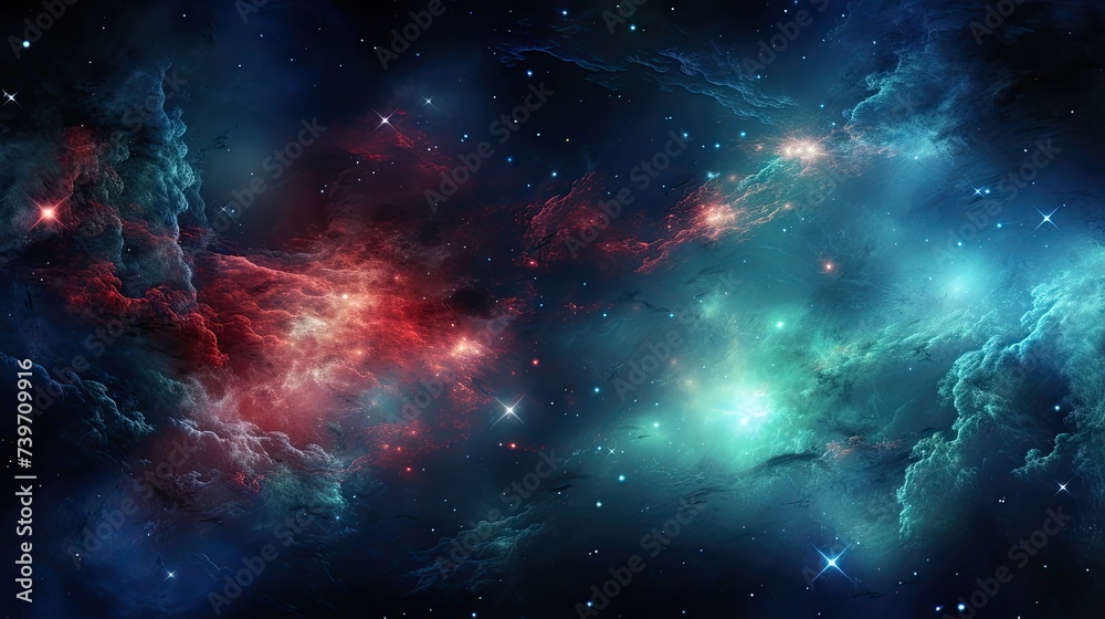 Galaxy background and wallpaper illustration