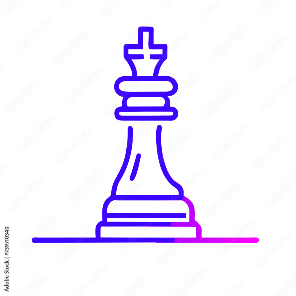 Chess Piece Icon: Symbol of Strategy and Skill Chess Piece Icon: Symbol of Strategy and Skill
