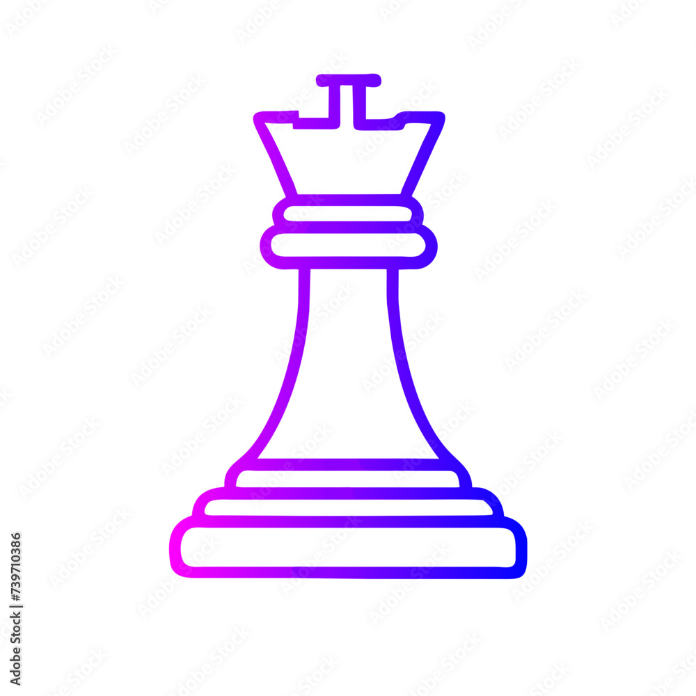 Chess Piece Icon: Symbol of Strategy and Skill Chess Piece Icon: Symbol of Strategy and Skill