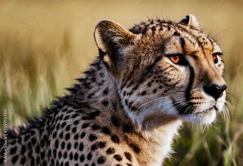 Majestic Cheetah Surveying the Savannah Majestic Cheetah Surveying the Savannah