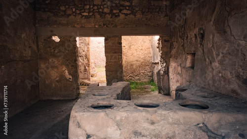 Ancient Thermopolium Food Stand Excavated in Pompeii
