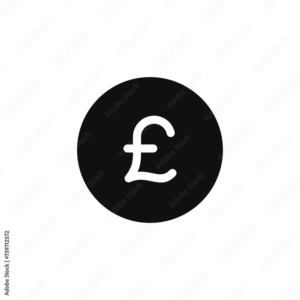 Pound icon isolated on transparent background Pound icon isolated on transparent background