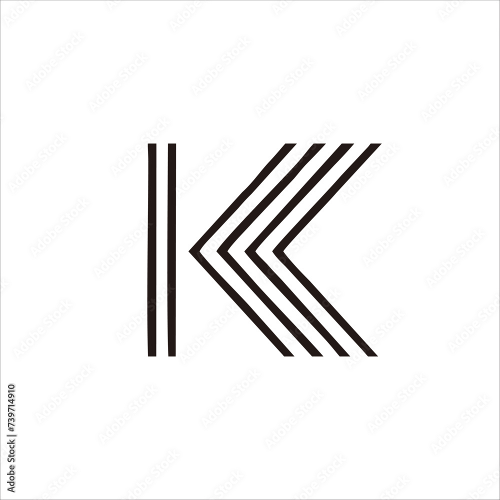 Print design the letter K logo for your brand and company name Print design the letter K logo for your brand and company name