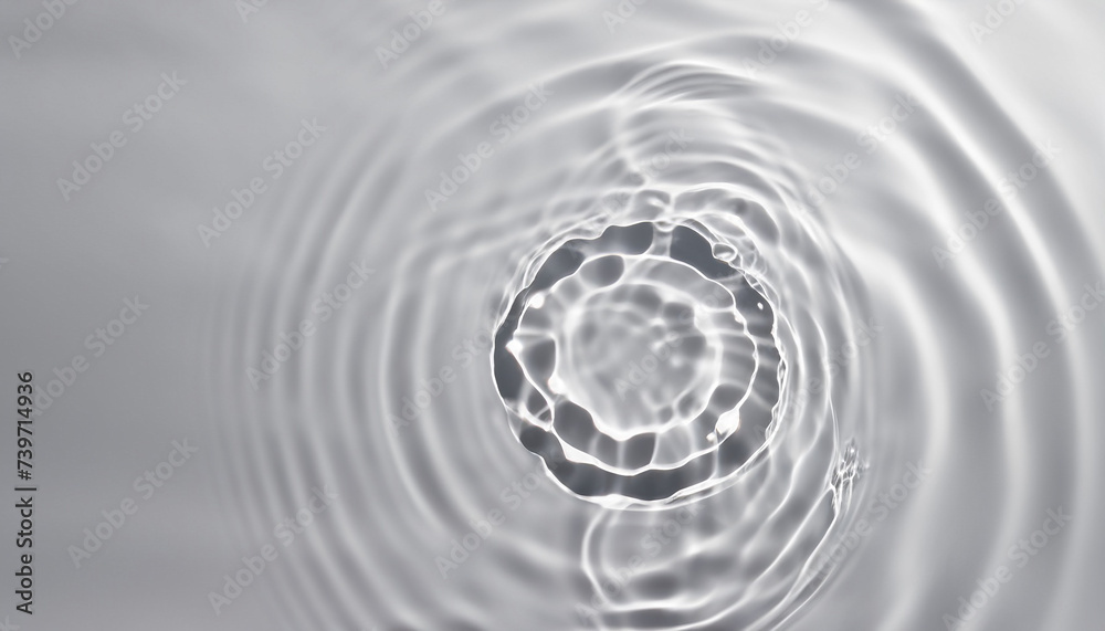 Water drop Ripple Flow sunlight top view Background, Circle wave ...