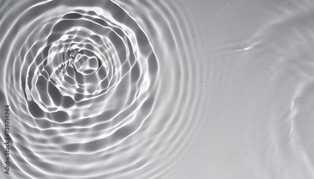 Water drop Ripple Flow sunlight top view Background, Circle wave ...