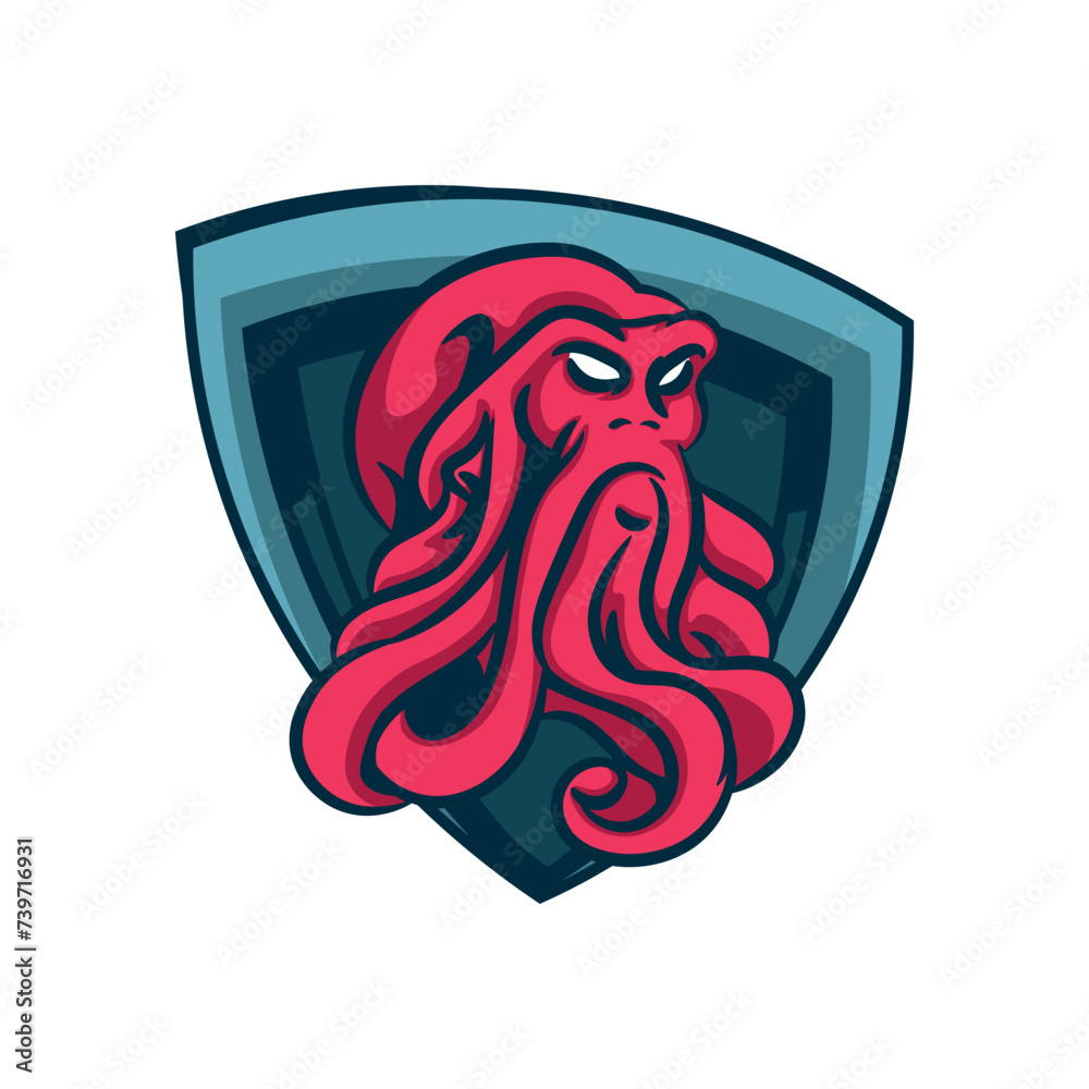 Octopus Esports Mascot Logo Design