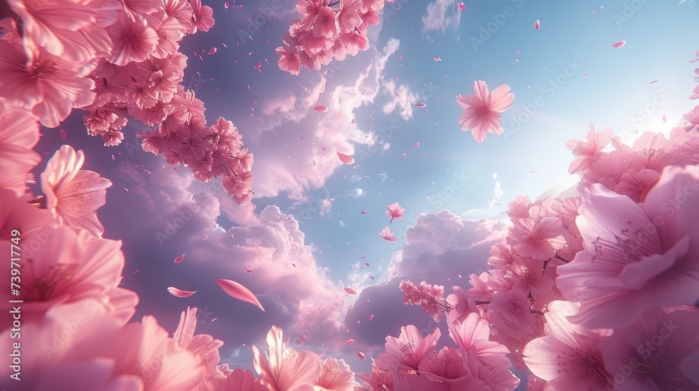 Dreamy Cherry Blossoms Adrift in Ethereal Spring Light Dreamy Cherry Blossoms Adrift in Ethereal Spring Light