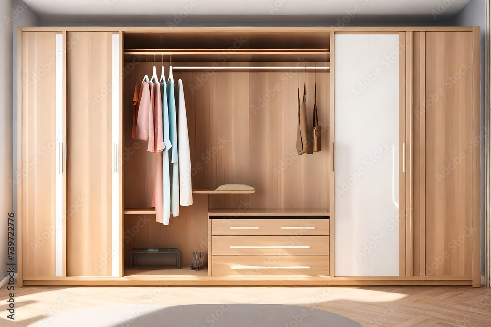 interior of modern empty wardrobe bedroom interior of modern empty wardrobe bedroom