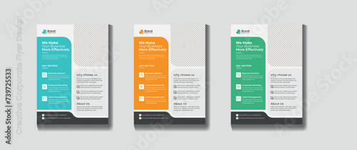modern infographic design flyer design book cover social media post leaflet design template