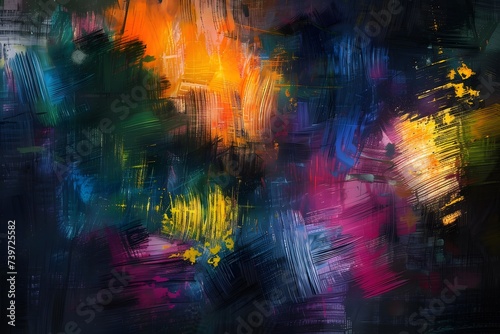 Abstract colorful a vibrant tapestry of textures and design colorfuls on a background photo