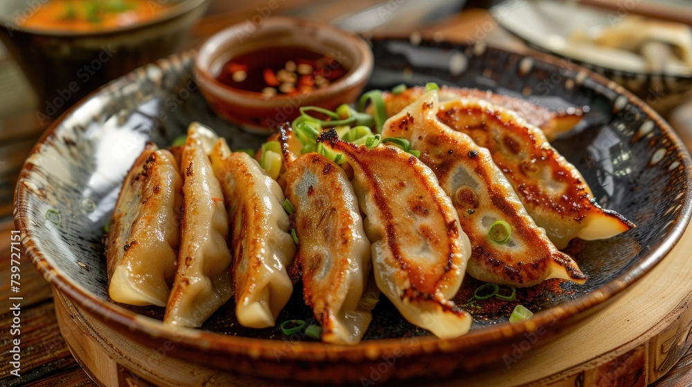 Chicken Ebi Gyoza. Generative AI Chicken Ebi Gyoza. Generative AI