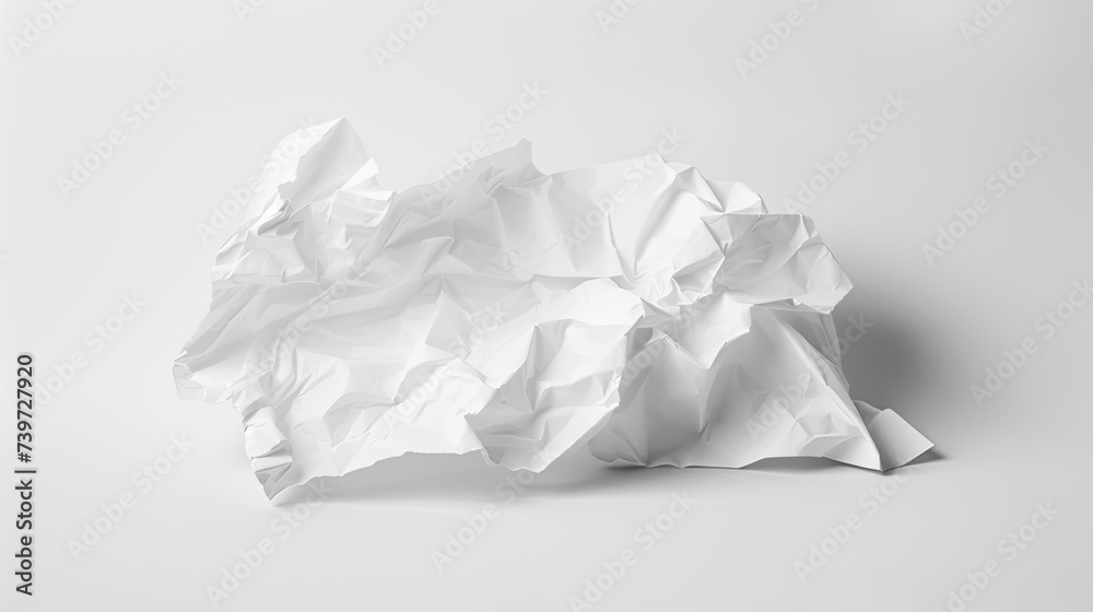 Crumpled paper. Generative AI Crumpled paper. Generative AI