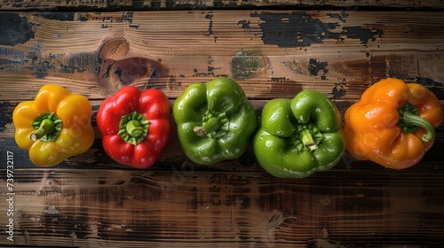 Sweet peppers. Generative AI